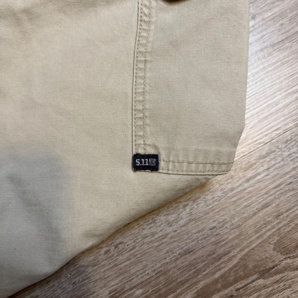5.11 Tactical Series Mens 30x30 Khaki Cotton Canvas Cargo Work Pants 74251 - Picture 5 of 5